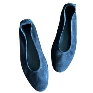 Arche Laius French Ballerina Flat in Black Nubuck